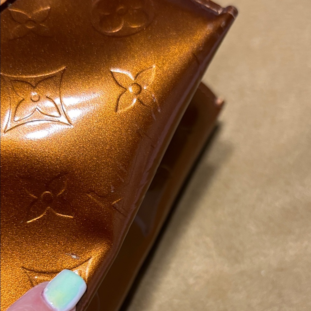LV Monogram Vernis Reade Bronze MINI Tote Bag - Picture 15 of 16